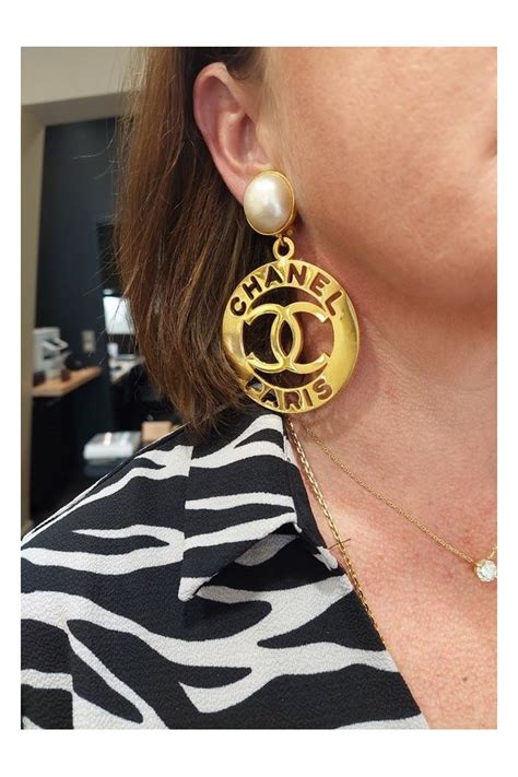 boucle d'oreille chanel occasion